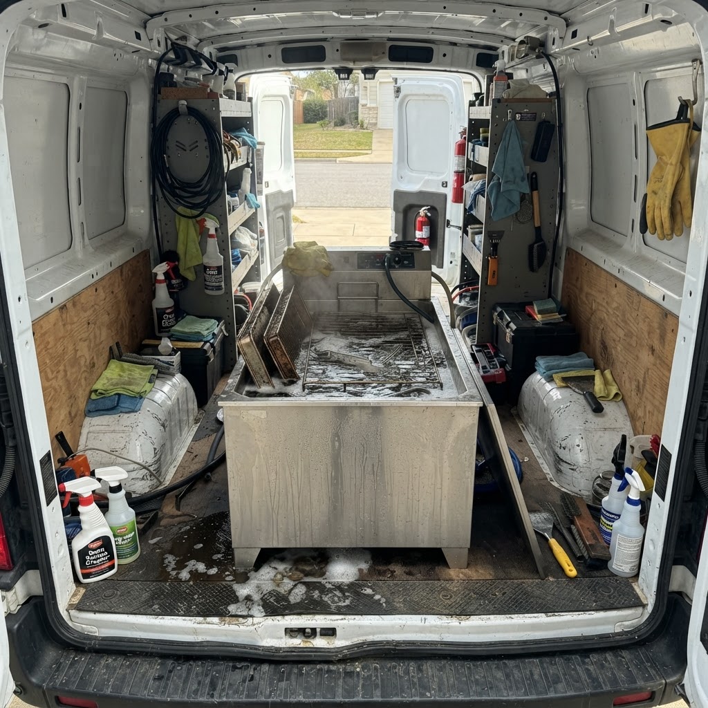 Fordwell heated dip tank in professional van