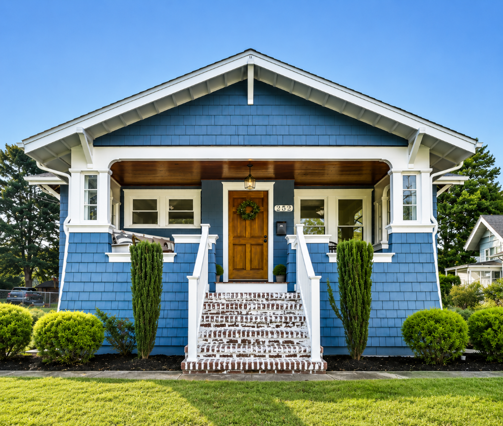 Craftsman bungalow home painted by Monarch Painting & Home Improvement