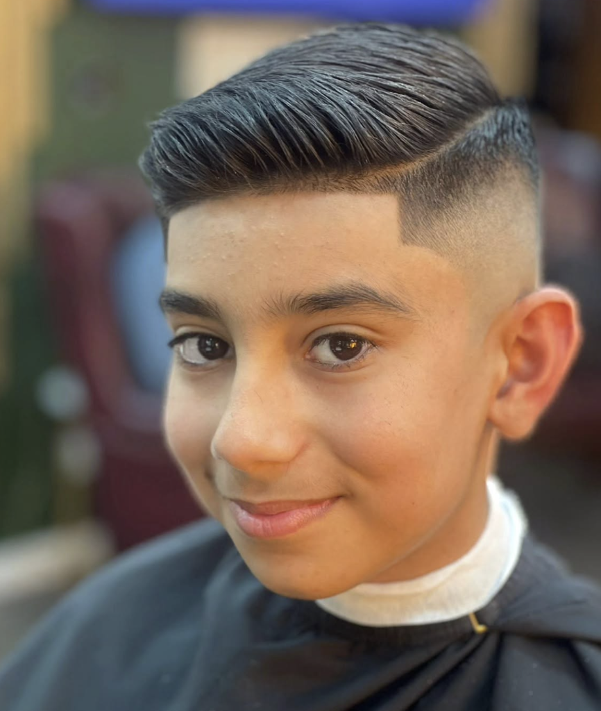 Boys fade haircut at VIP Cut Barber