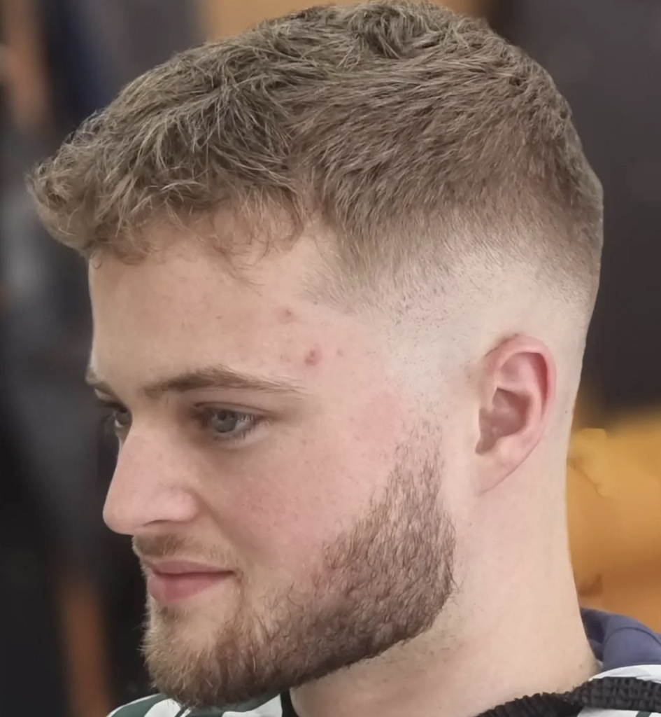 Skin fade with line detail at VIP Cut Barber