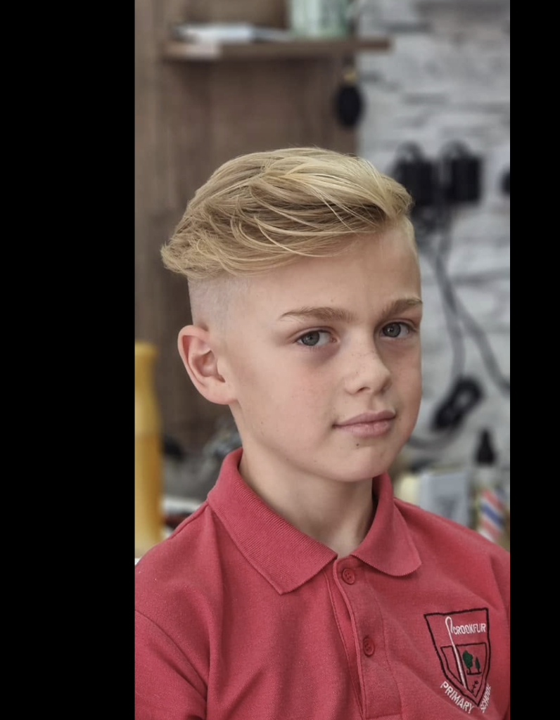 Boys haircut at VIP Cut Barber Newton Mearns