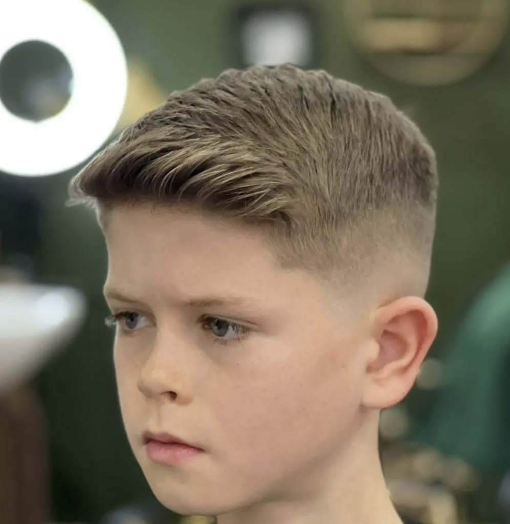 Kids textured crop haircut at VIP Cut Barber