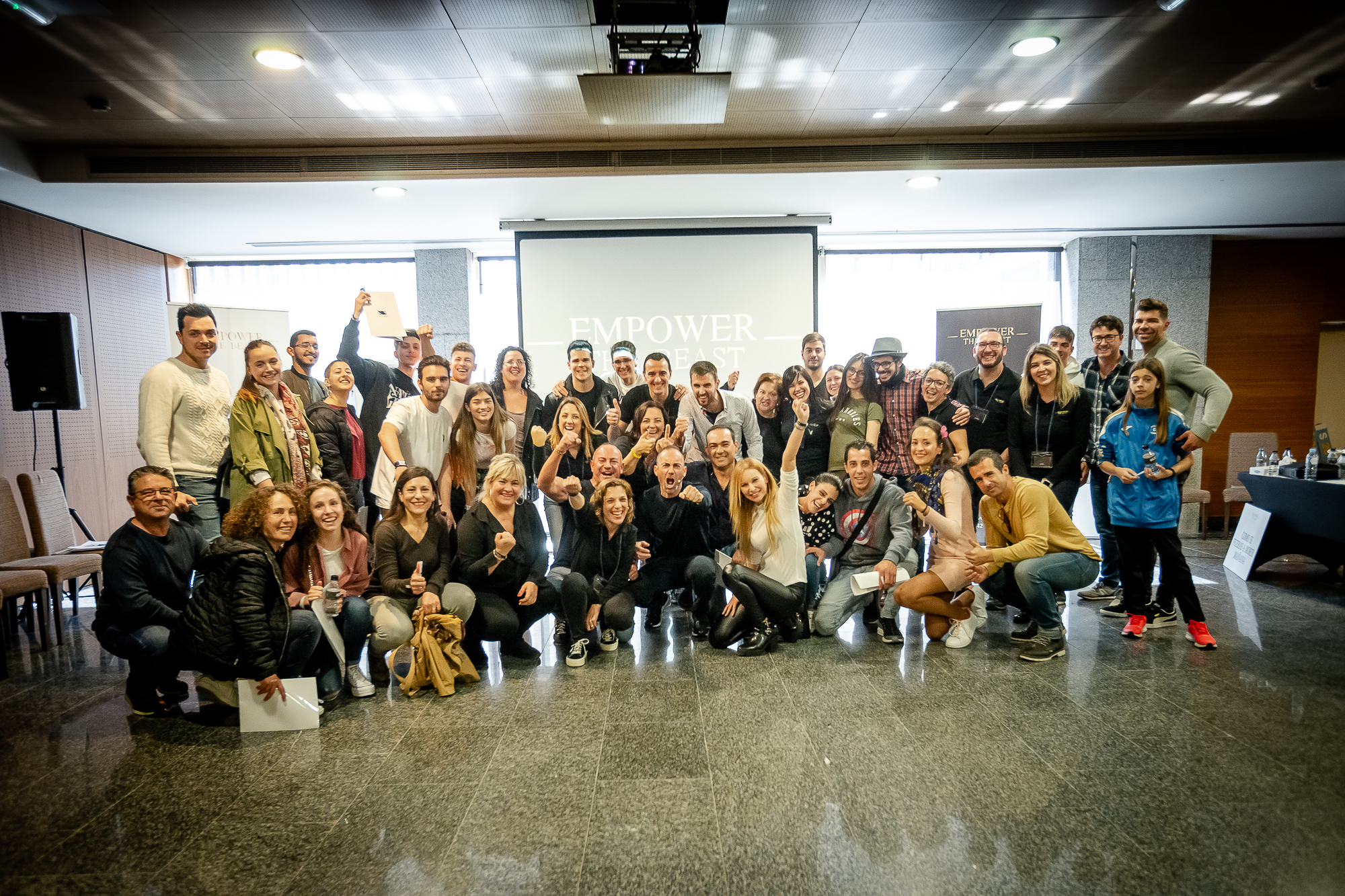 Momento de un evento presencial de Escuela Impulse
