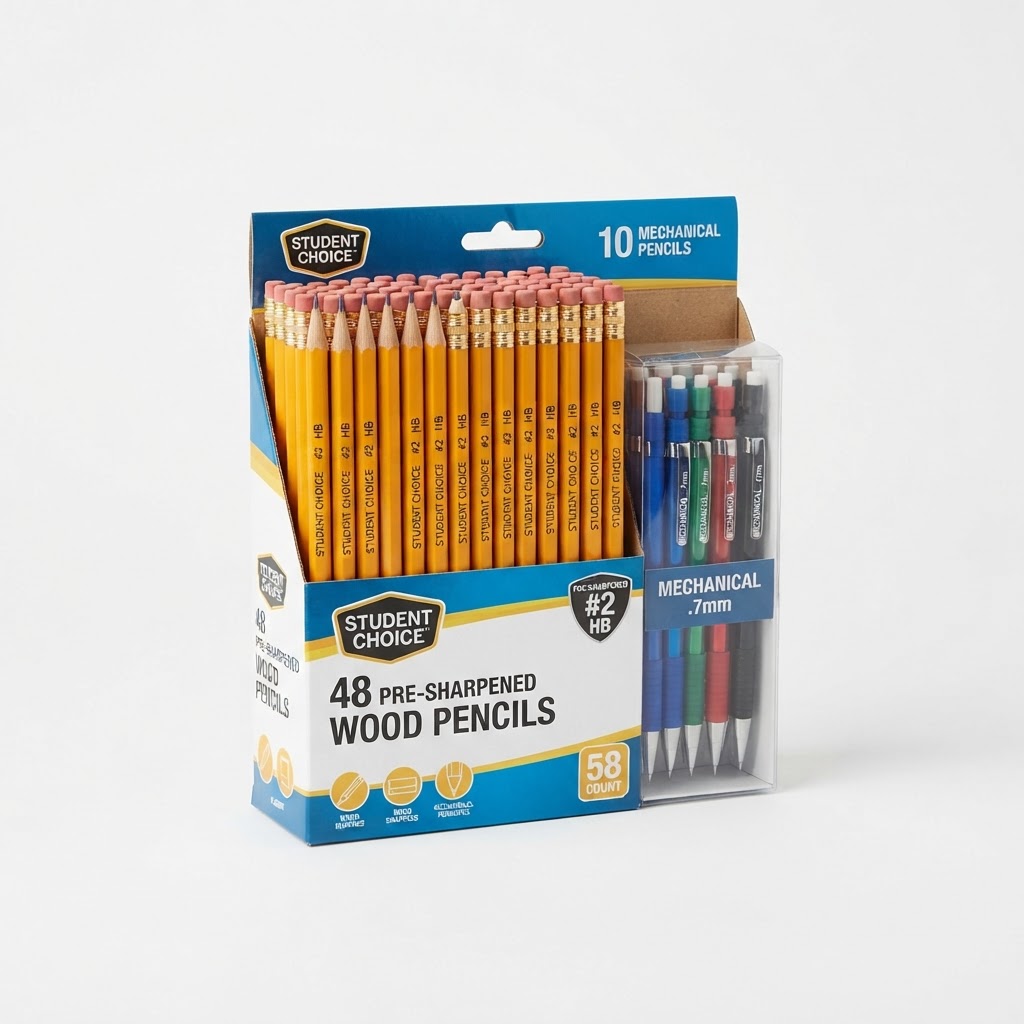 #2 Wood Pencils, Pre-Sharpened, 12-Pack