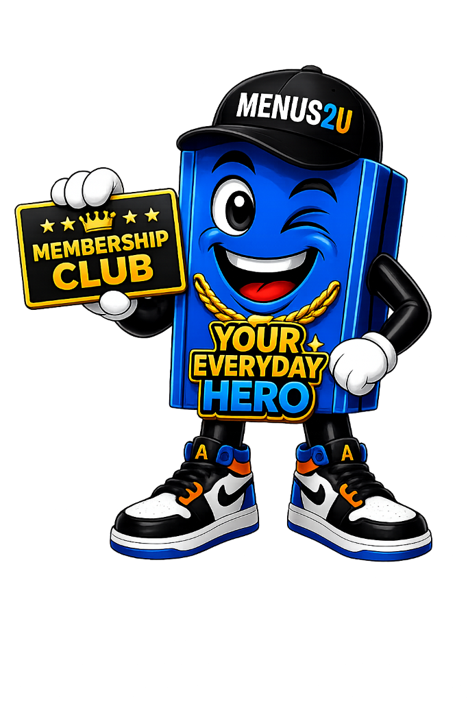 Menus2U Membership Club Mascot