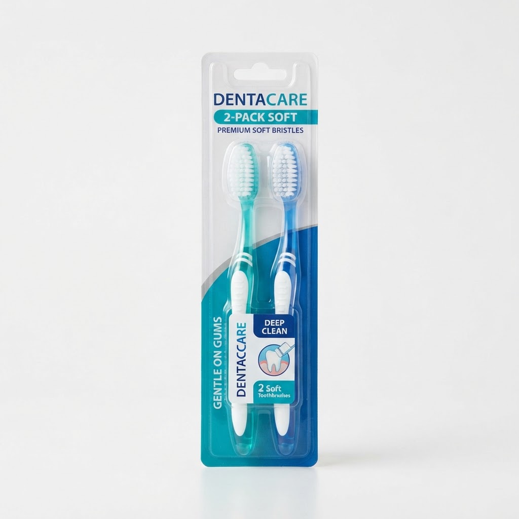 Toothbrush 2PK Soft Bristle