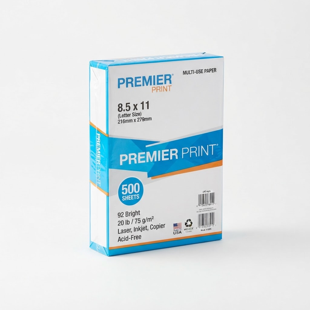Printer Paper, 8.5x11, 500-Sheet Ream
