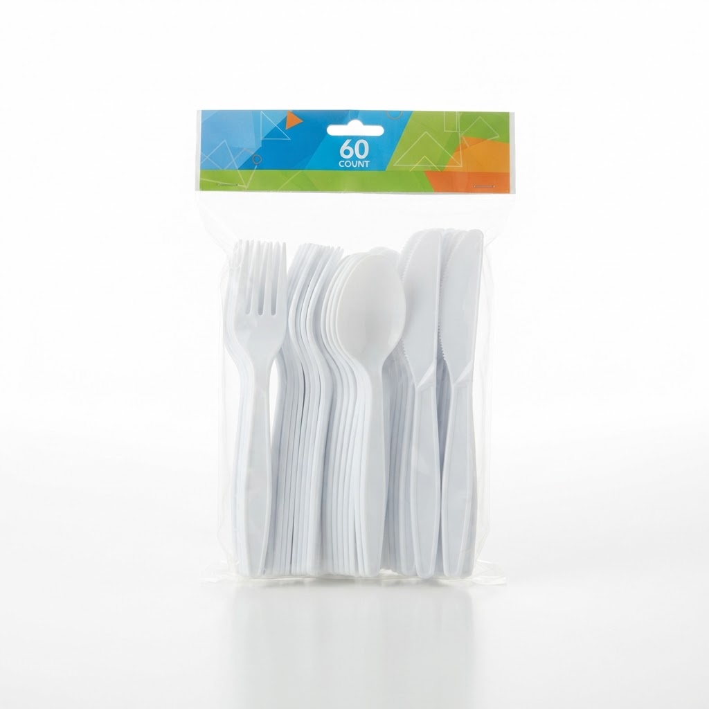 Plastic Utensils Combo Pack 60CT