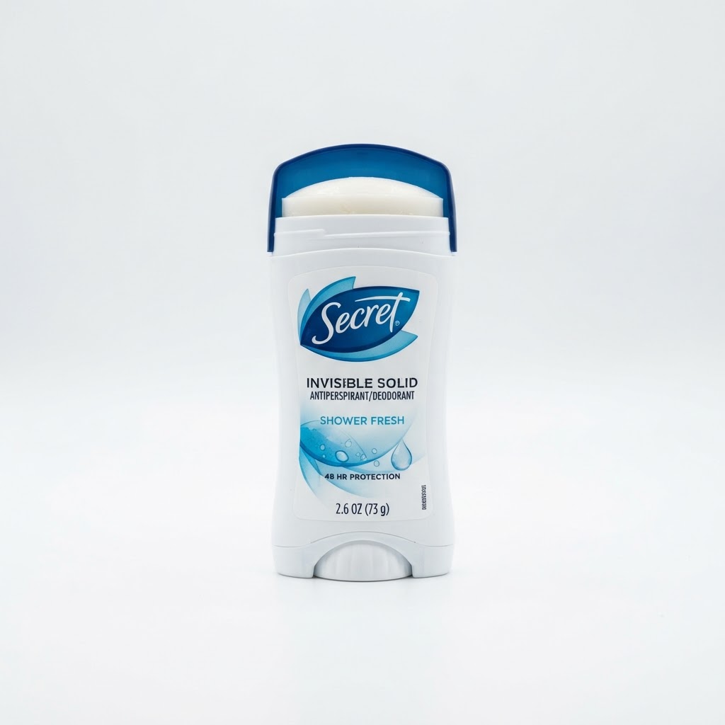 SECRET ANTIPERSPIRANT DEODORANT INVISIBLE SOLID SHOWER FRESH 2.6OZ
