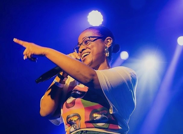 Ayanna Thompson speaking on stage
