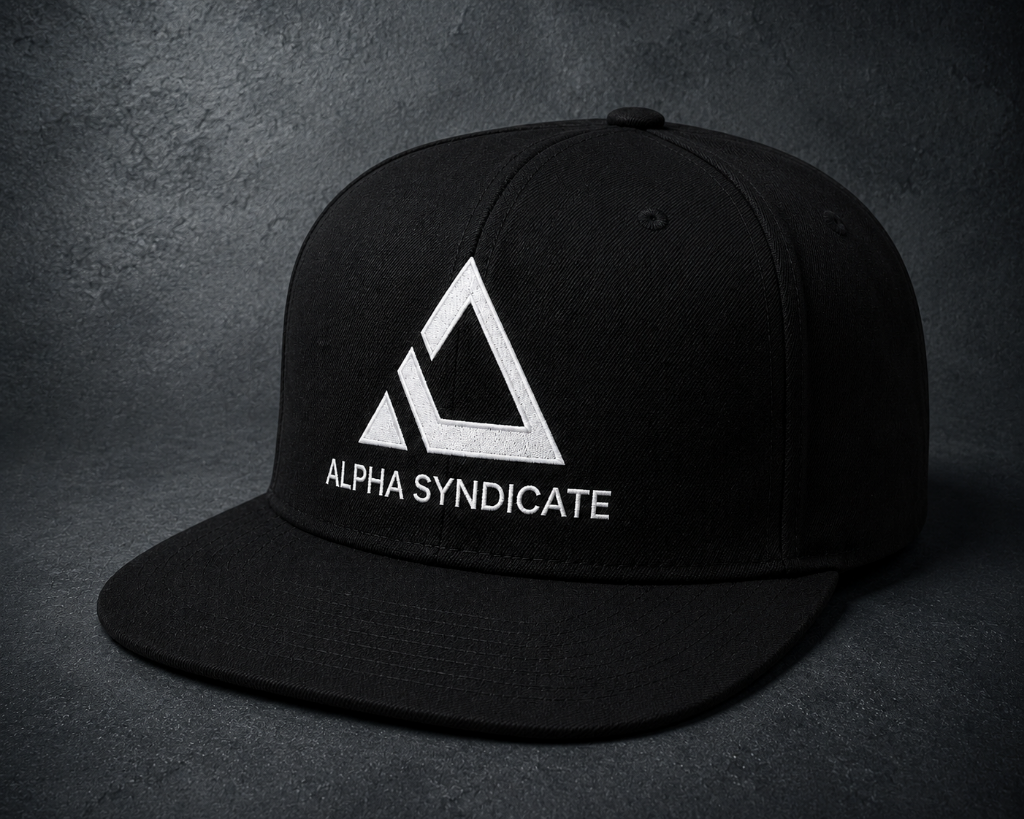 Alpha Syndicate Snapback — Black