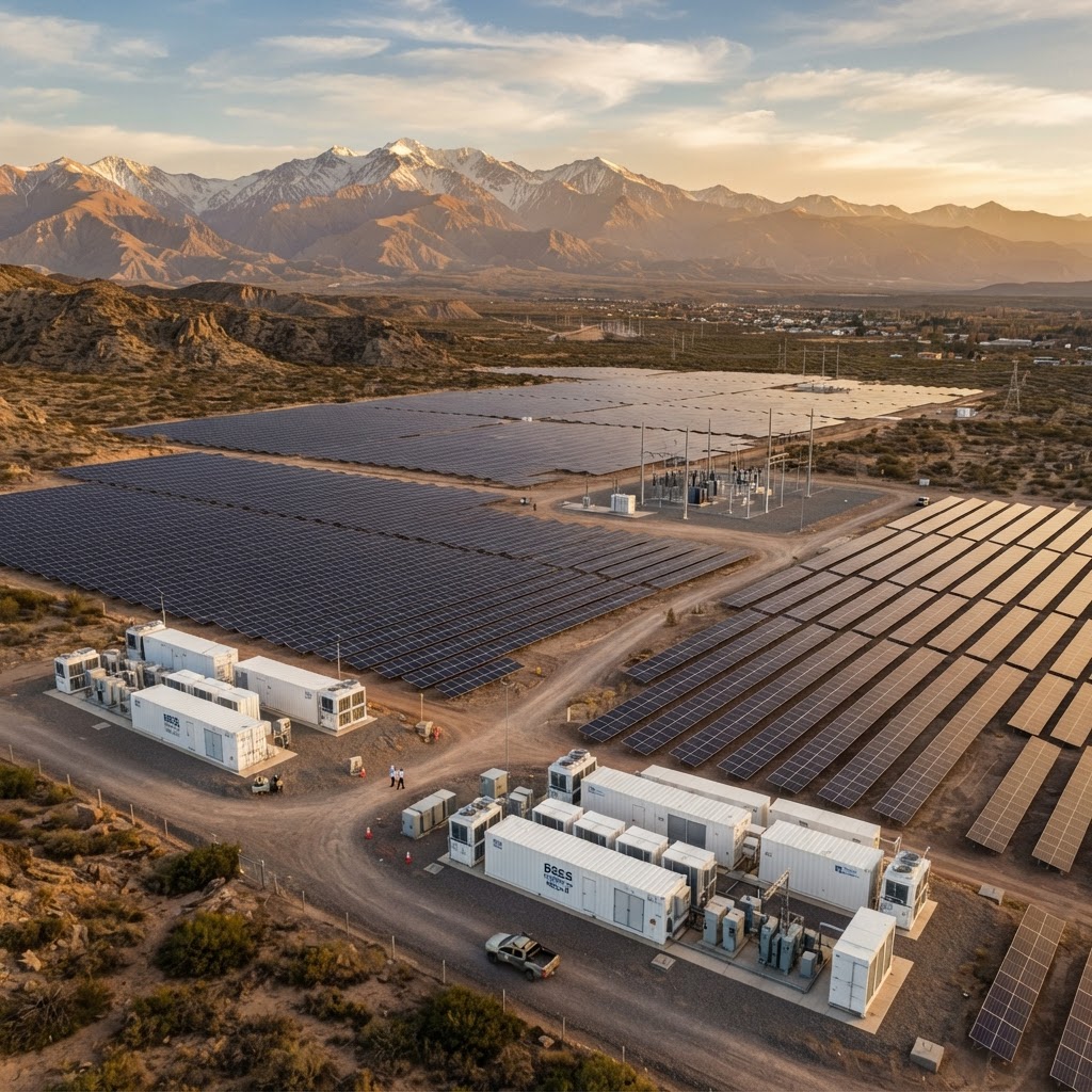Instalación fotovoltaica industrial con sistema BESS
