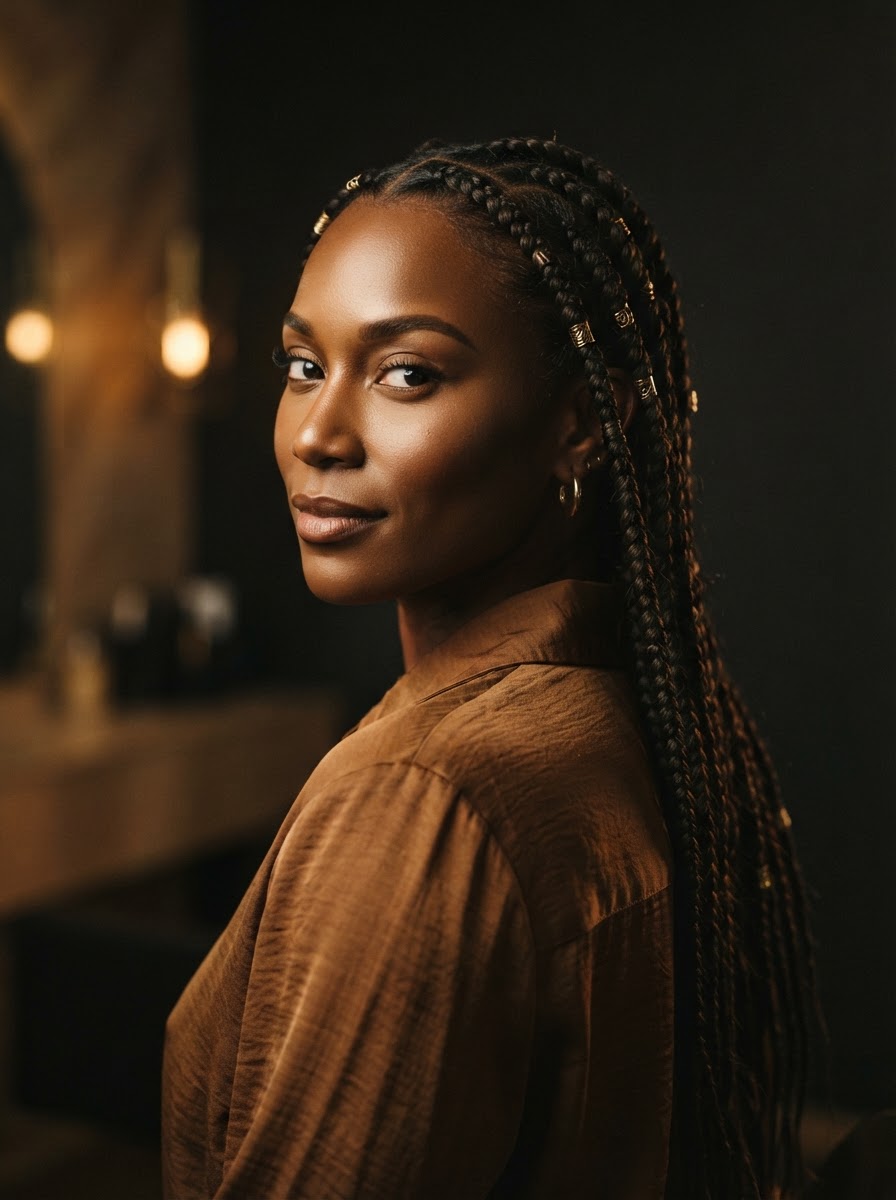 Beautiful braided hairstyle by Chapi Hair Salon