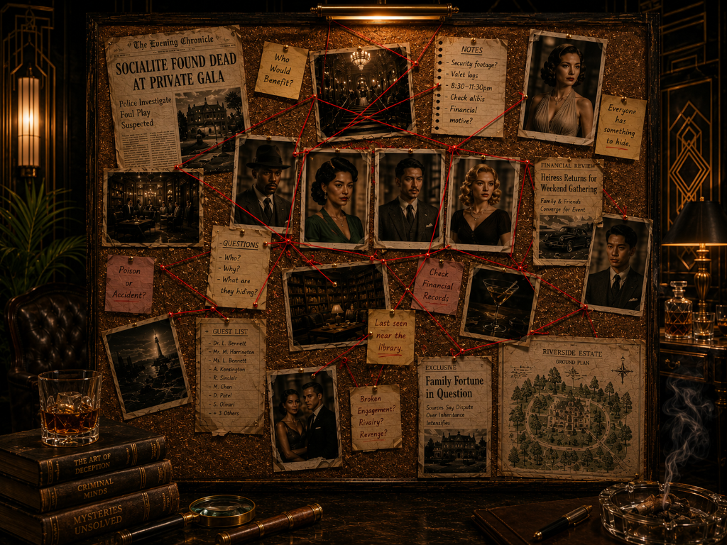 Detective investigation board