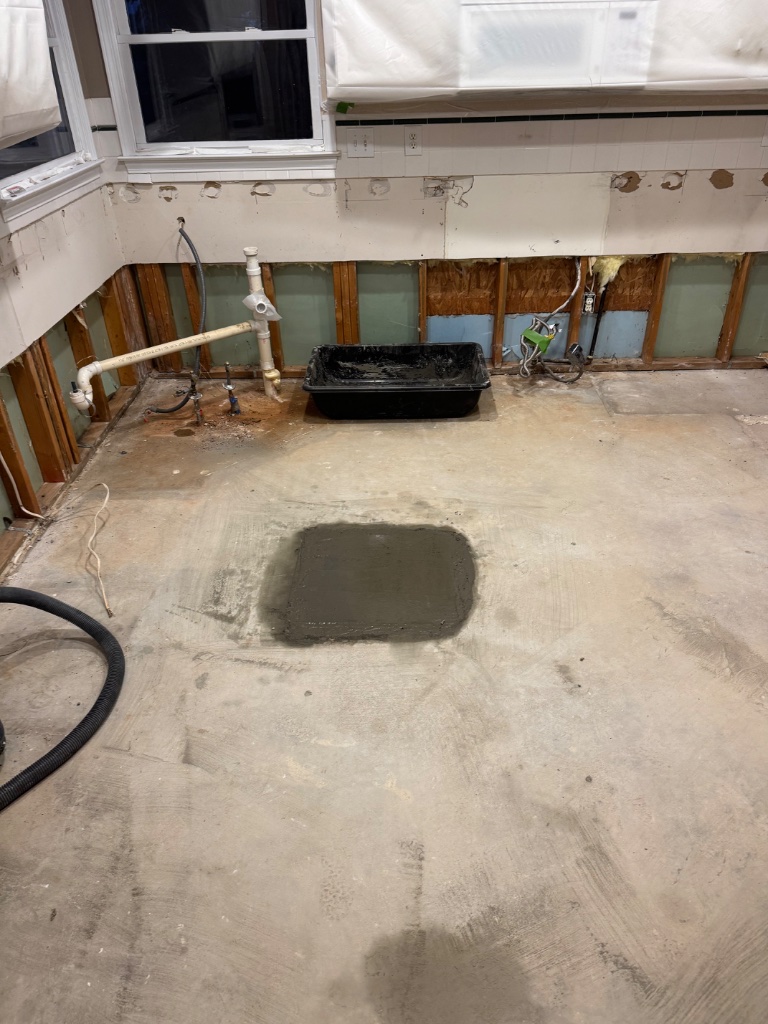 Concrete patch finished