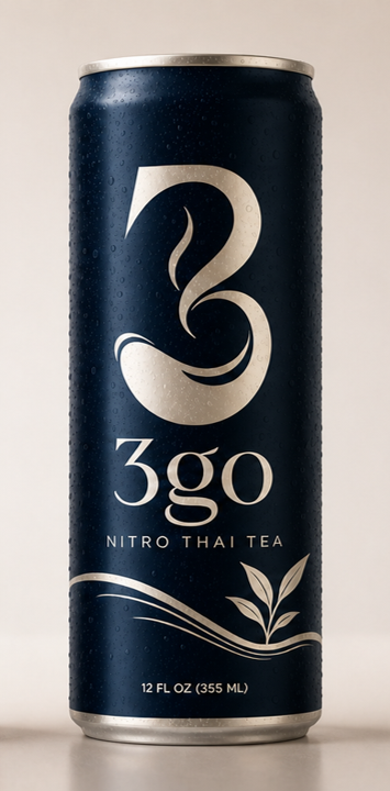 3GO Nitro Thai Tea — Azure Blue Can