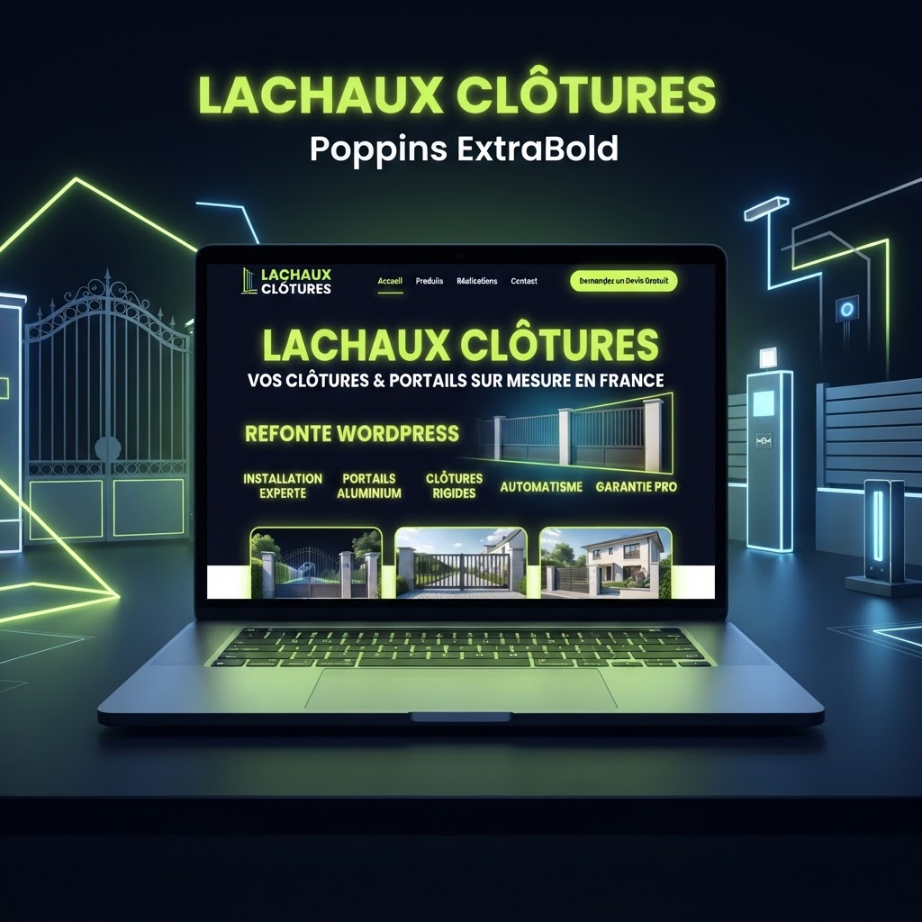 Refonte WordPress Lachaux Clôtures Lyon