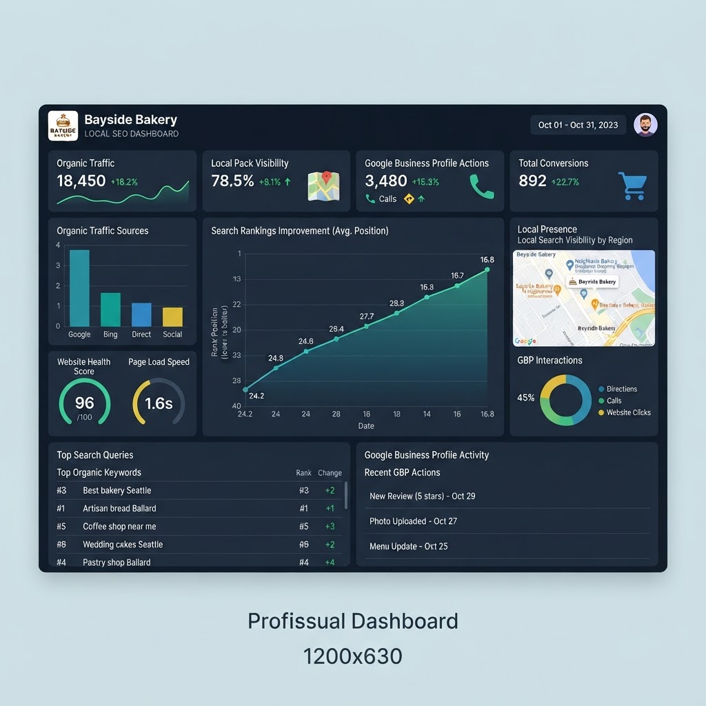 Résultats SEO analytics