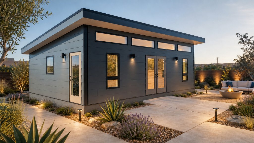 Contemporary Shed-Roof ADU