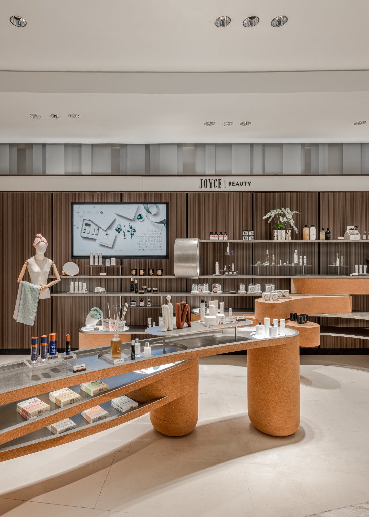 Counter detail with fragrance, candles and skincare