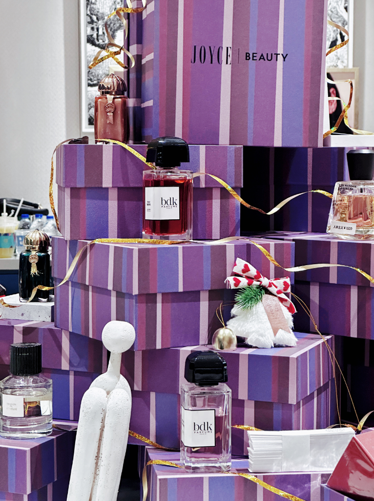 Amouage fragrances presented among the gift boxes