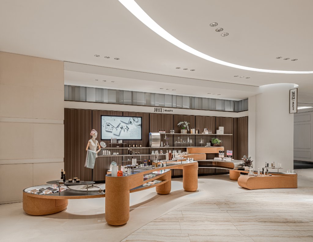 The JOYCE BEAUTY store-in-store at Lane Crawford Shanghai, seen in full