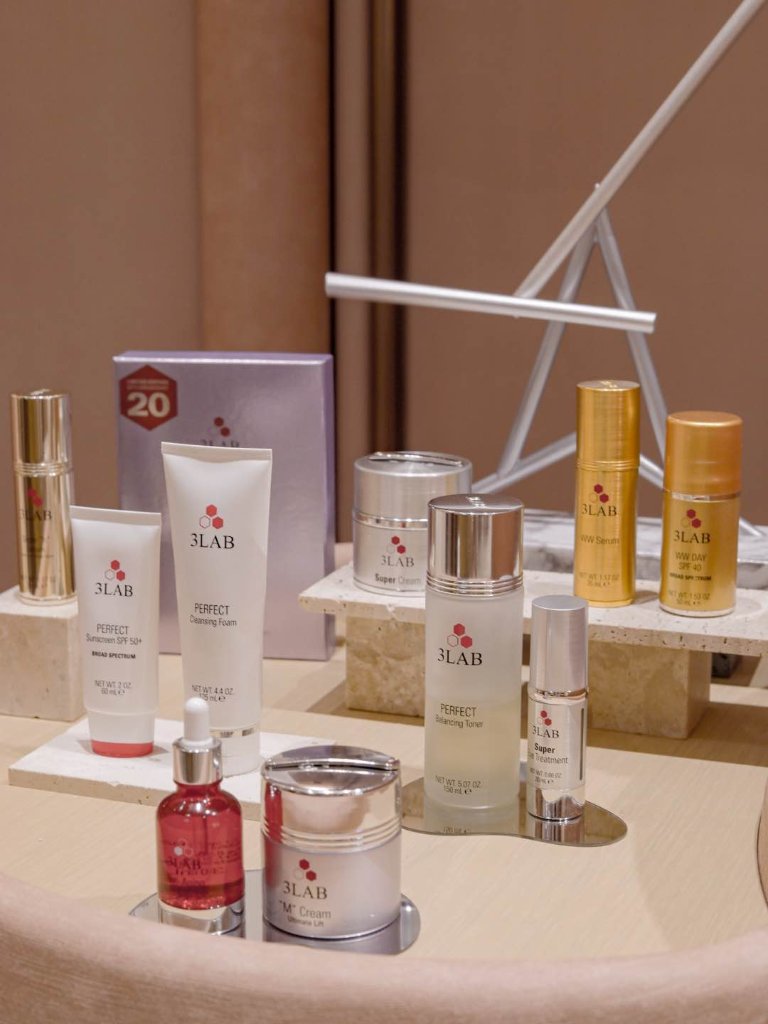 The treatment lounge and product trolley
