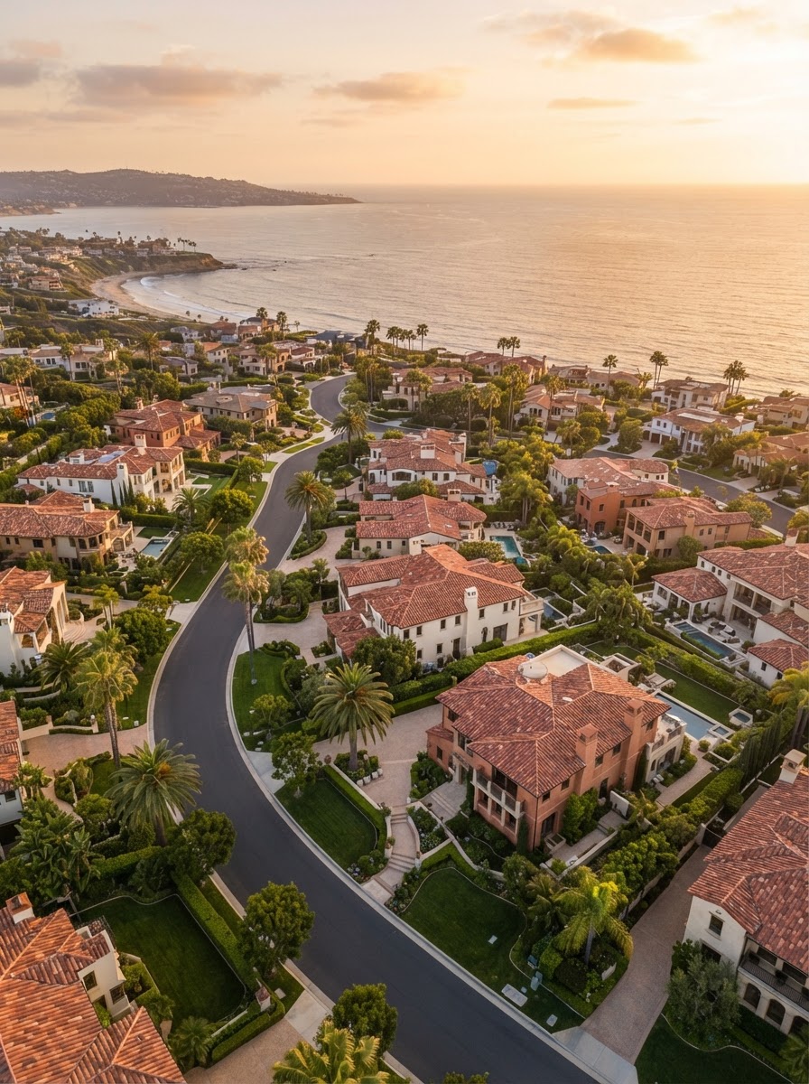 Southern California luxury residential neighborhood