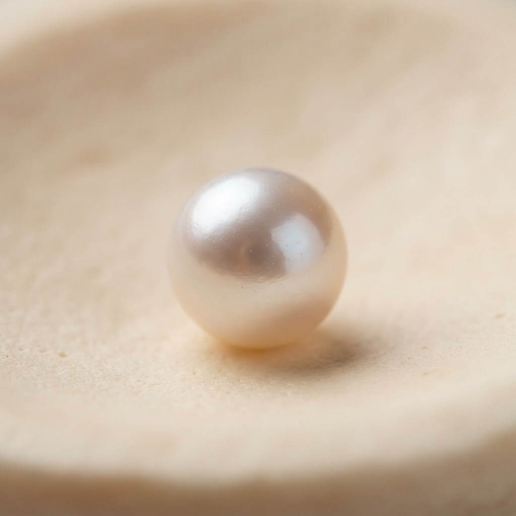 Genuine lustrous white pearl, June birthstone