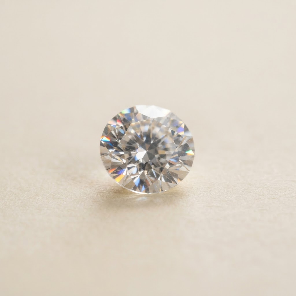 Genuine clear diamond gemstone, April birthstone