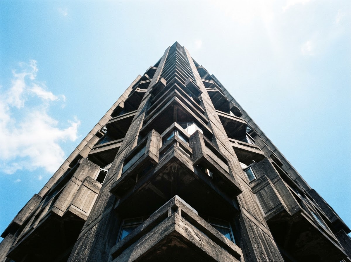 Brutalist tower