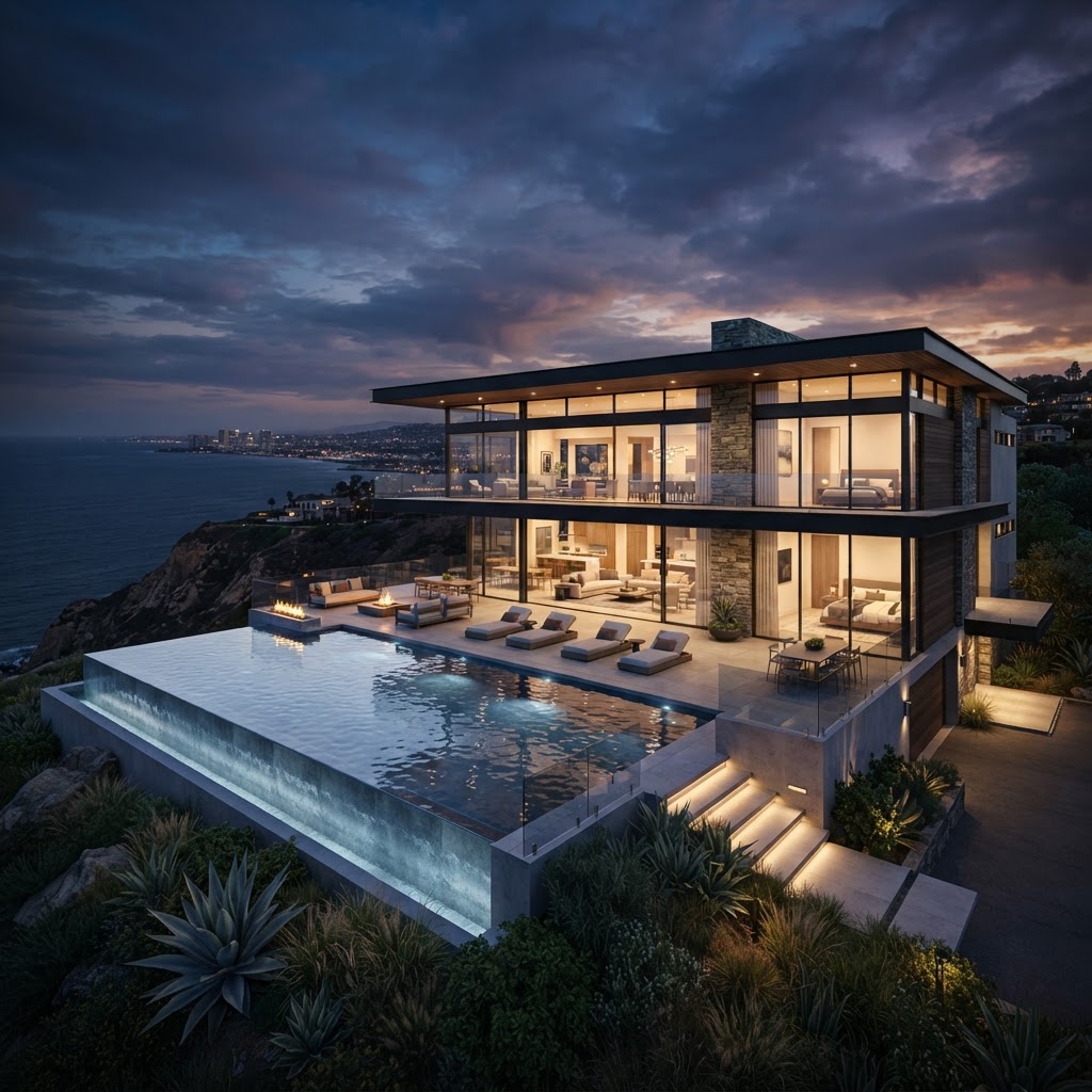 Modern luxury home plan