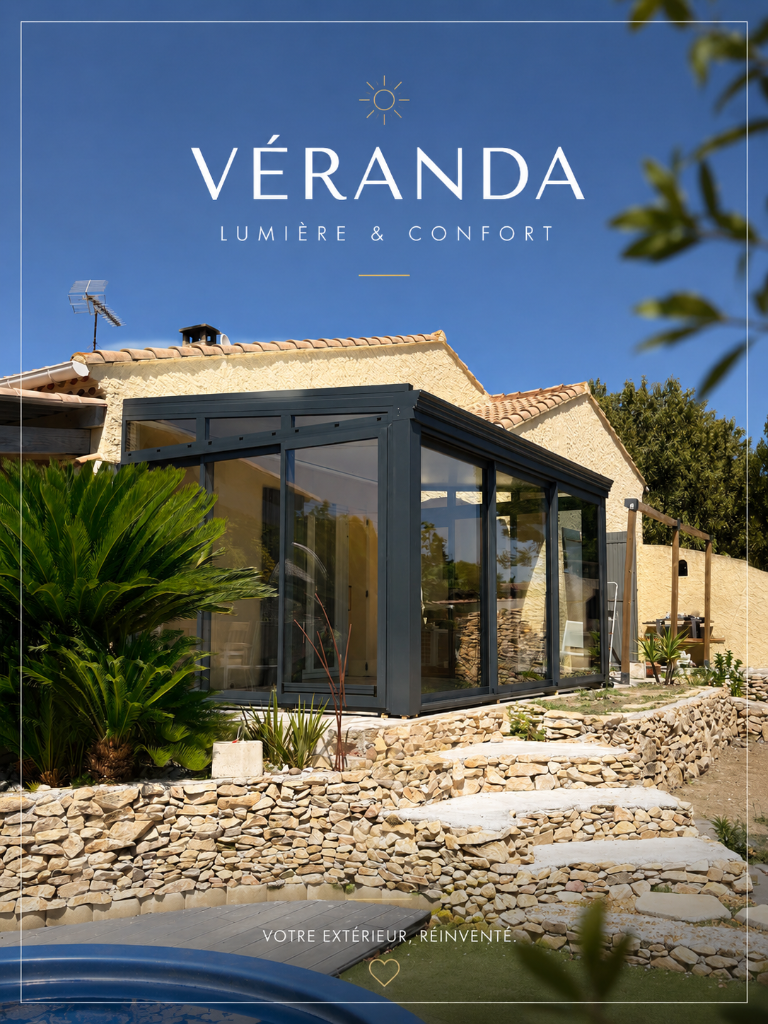 Véranda aluminium & vitrages panoramiques — photo 1