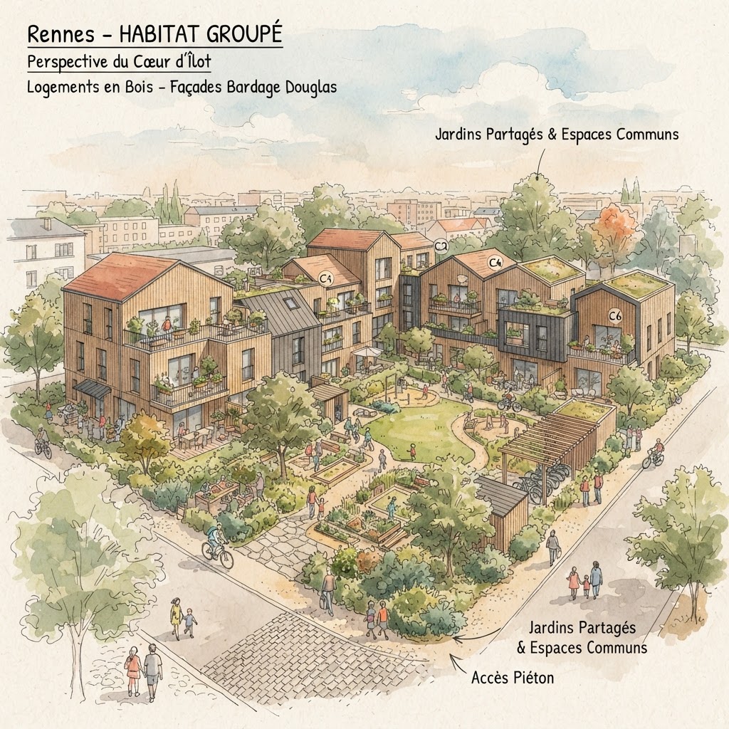 Habitat groupé à Rennes — Yves Luby Architecte