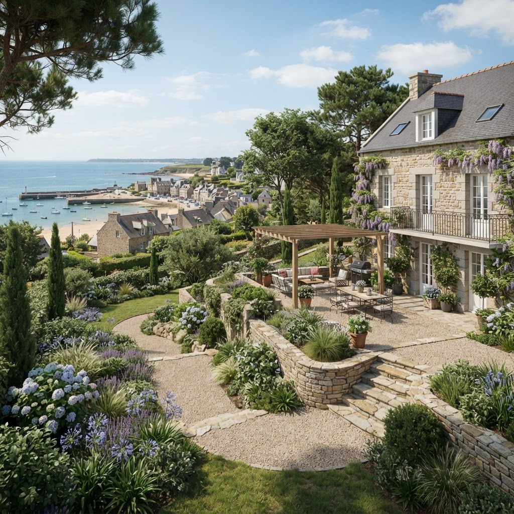 Aménagement jardin habité à Saint-Briac-sur-Mer — Yves Luby Architecte