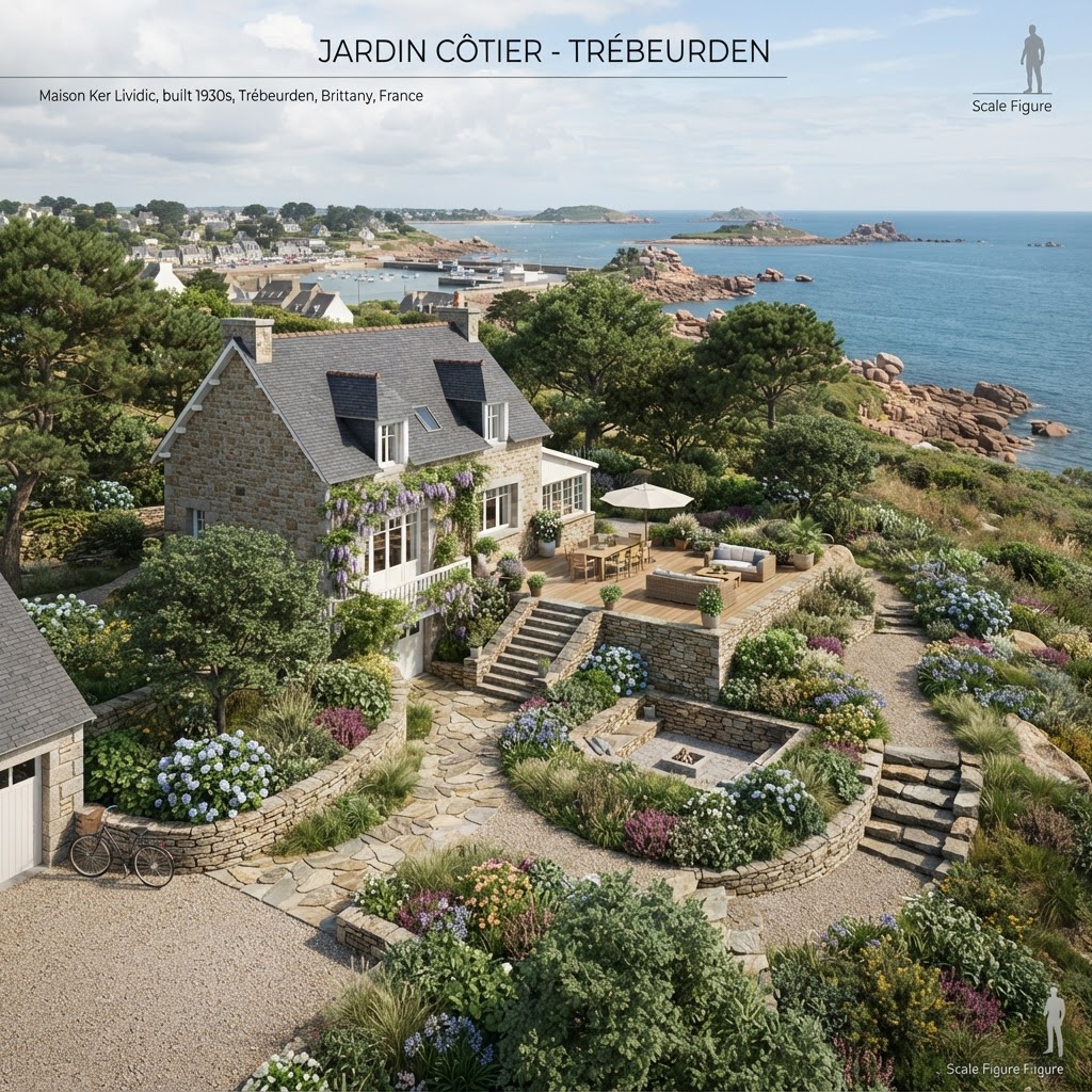 Aménagement jardin habité à Trébeurden — Yves Luby Architecte