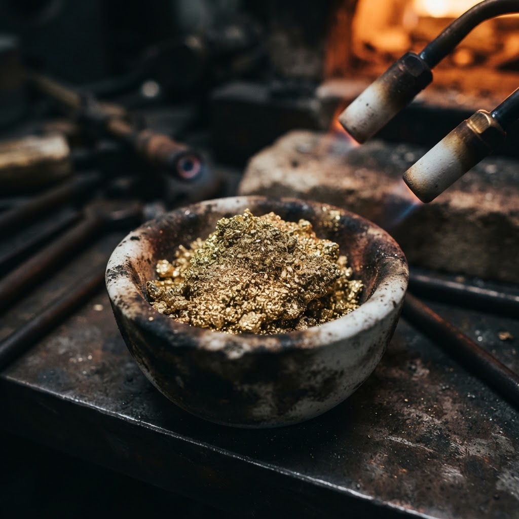 Gold adam tech & refining process