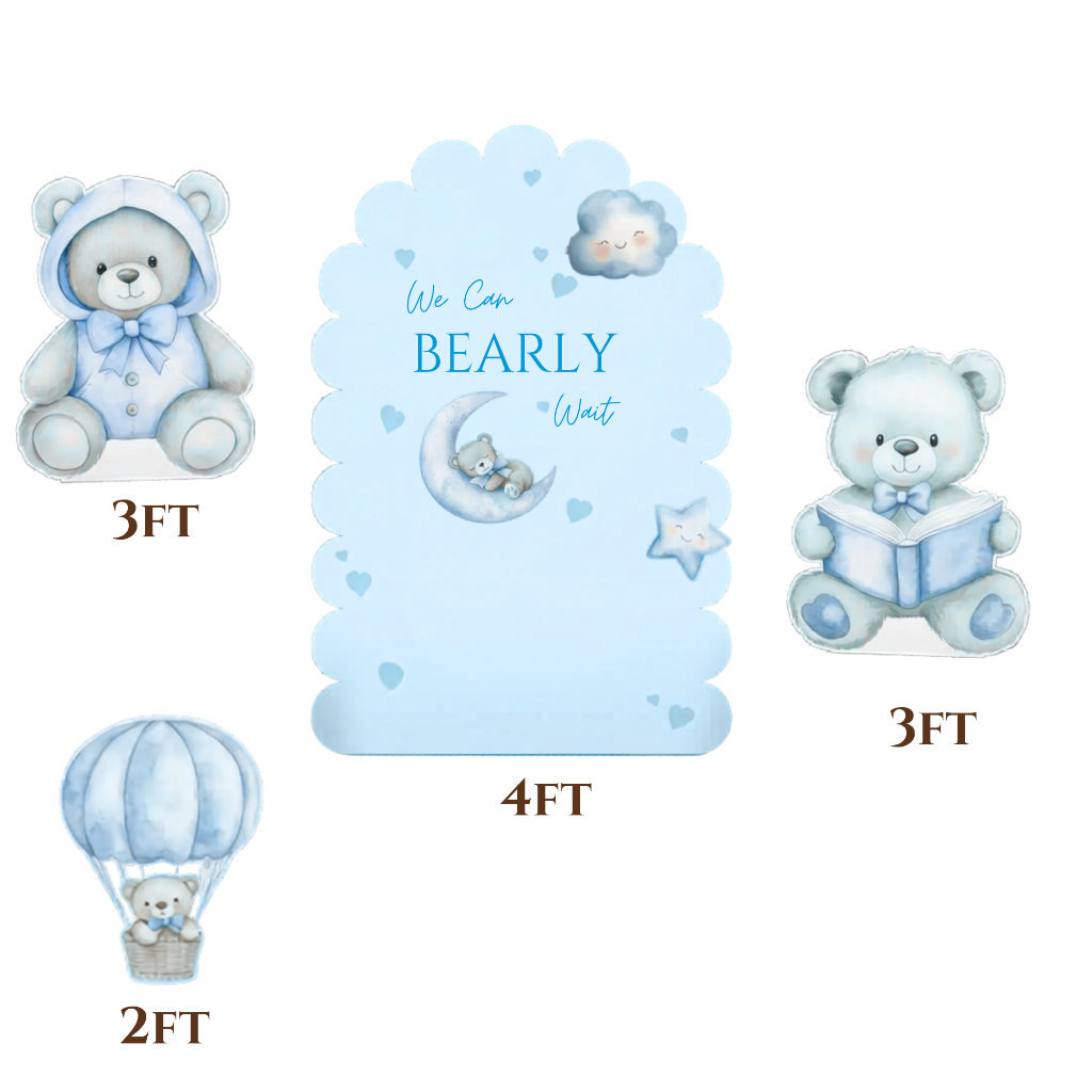 We Can Bearly Wait Teddy Bear Party Setup
