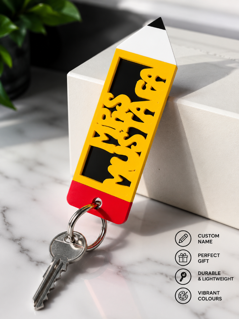 Personalised Pencil Keychain
