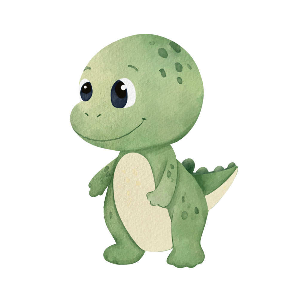 Green Baby Dinosaur Cut-Out