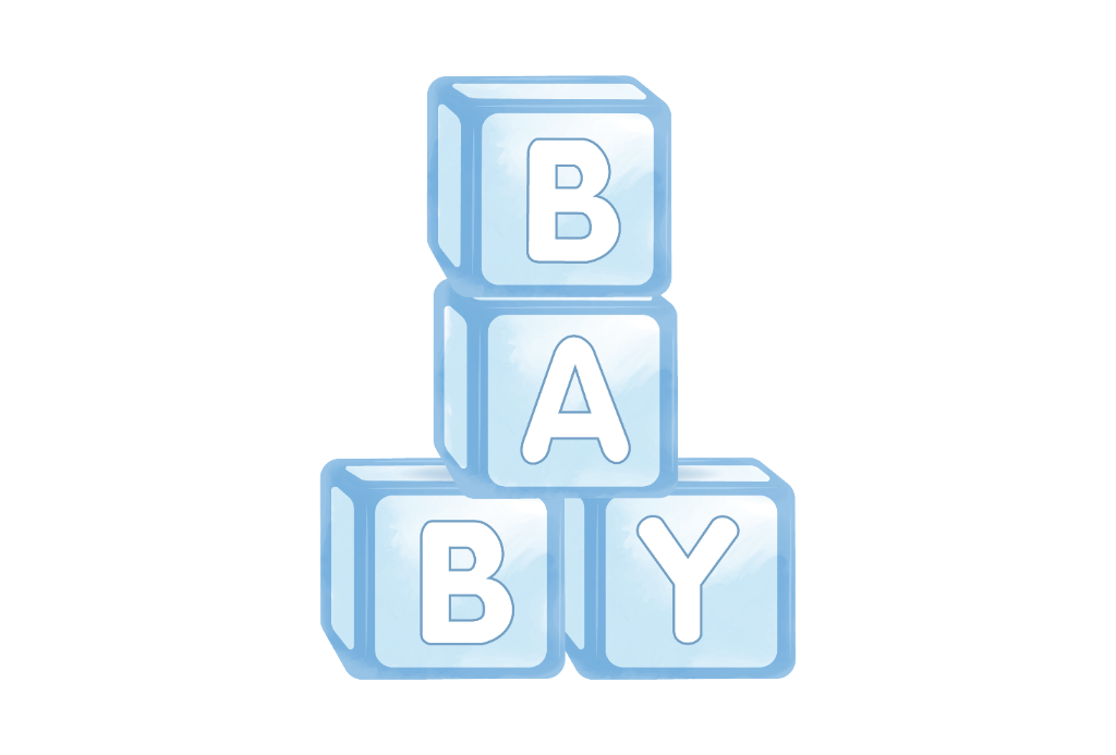 Blue Baby Blocks Cut-Out