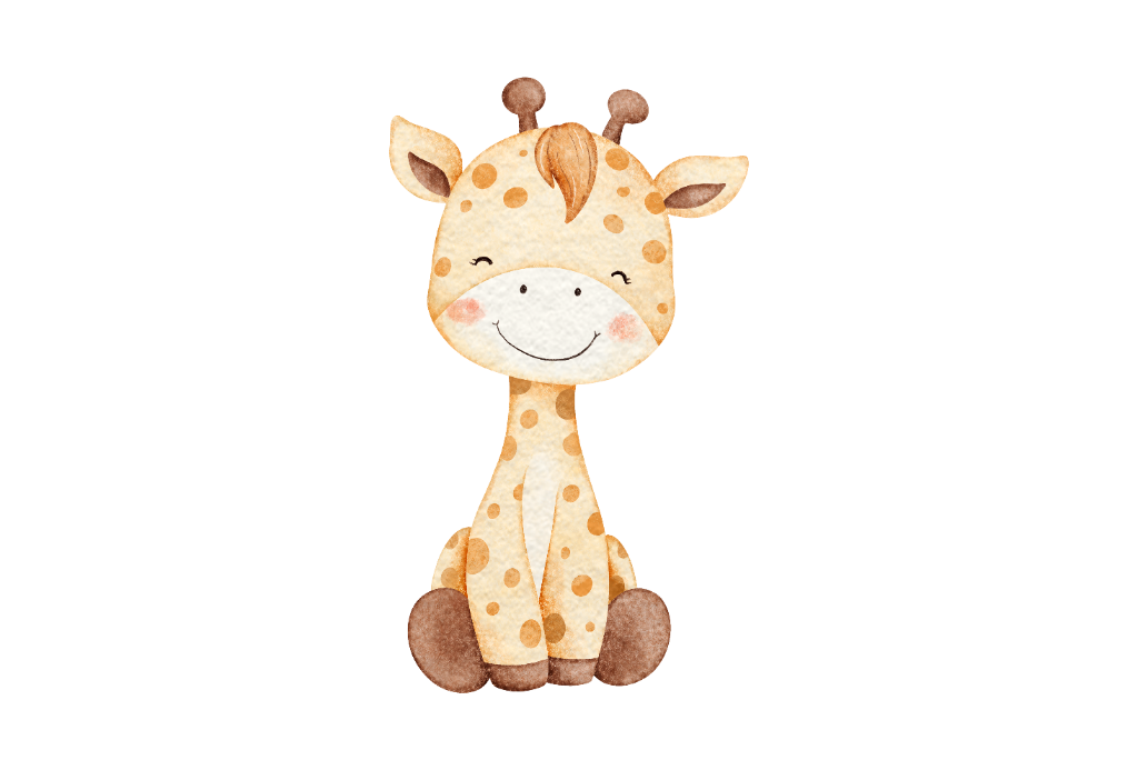 Baby Giraffe Cut-Out
