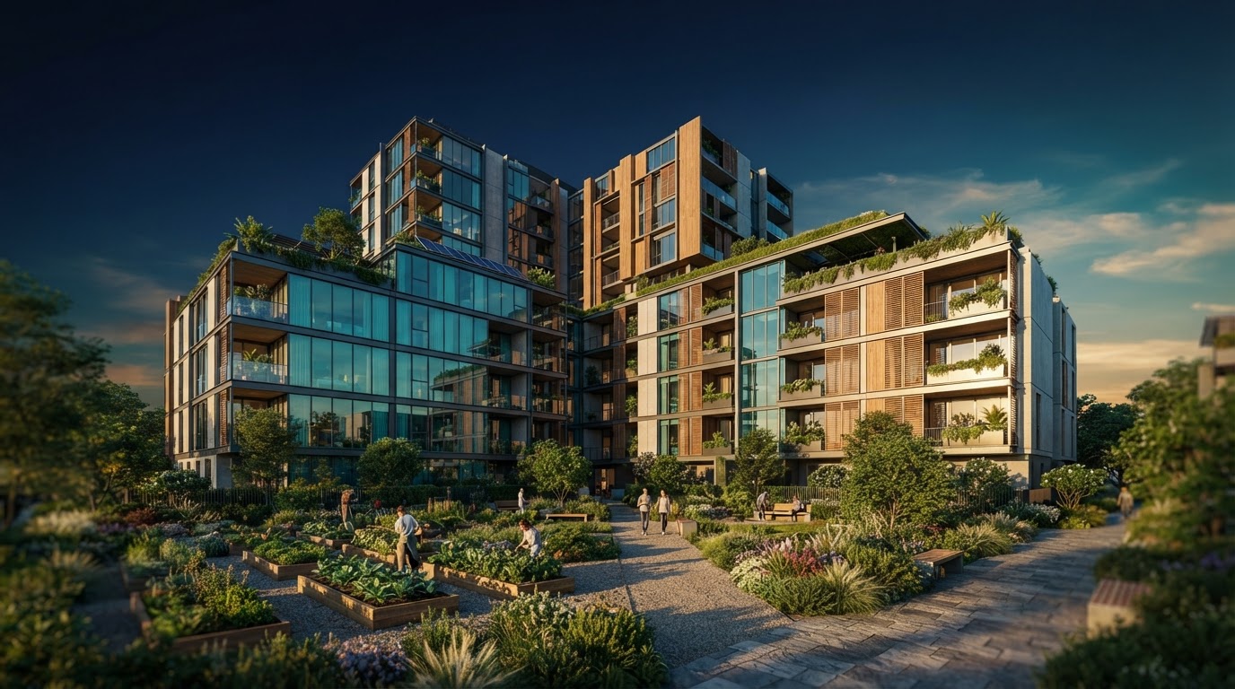 Modern housing development