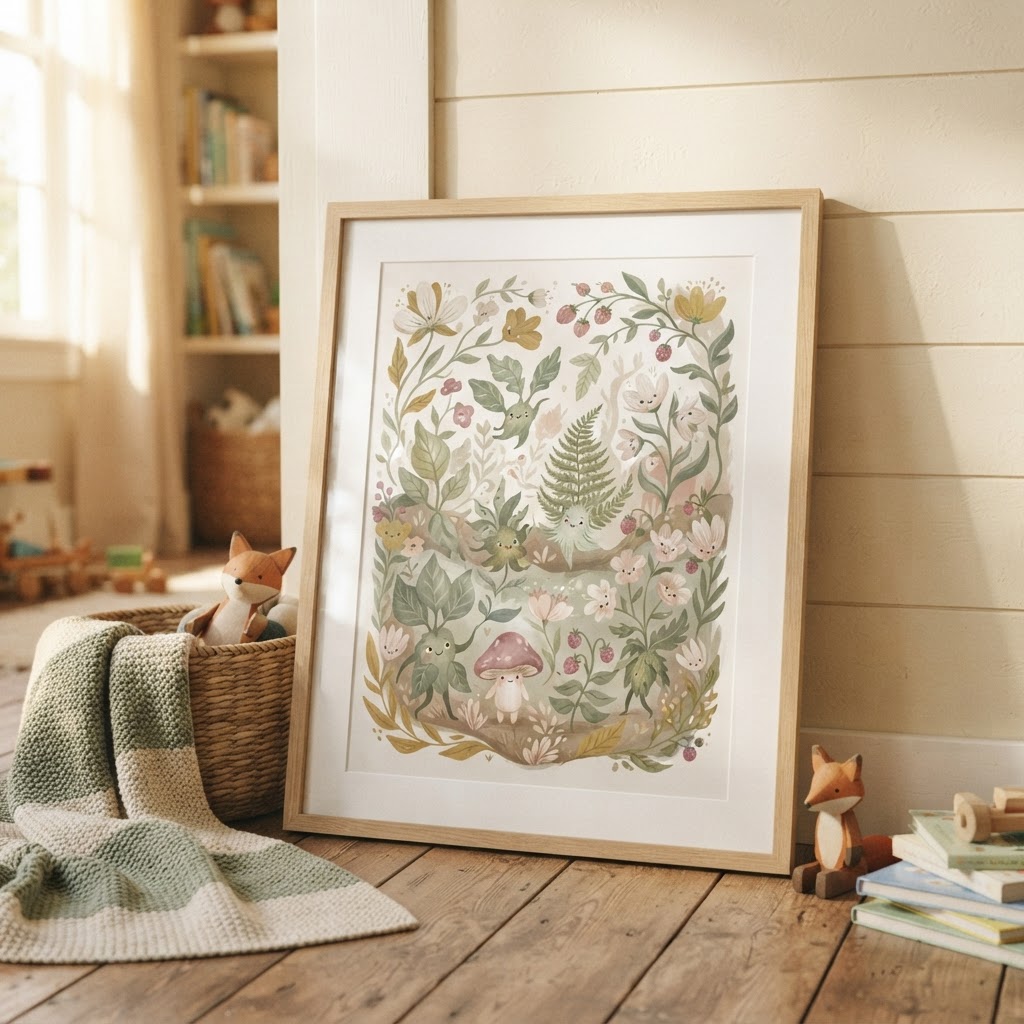 Affiche Illustrée du Jardin