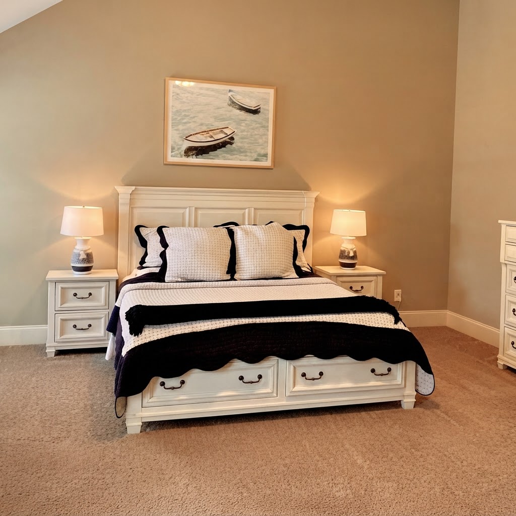 Main bedroom with king bed