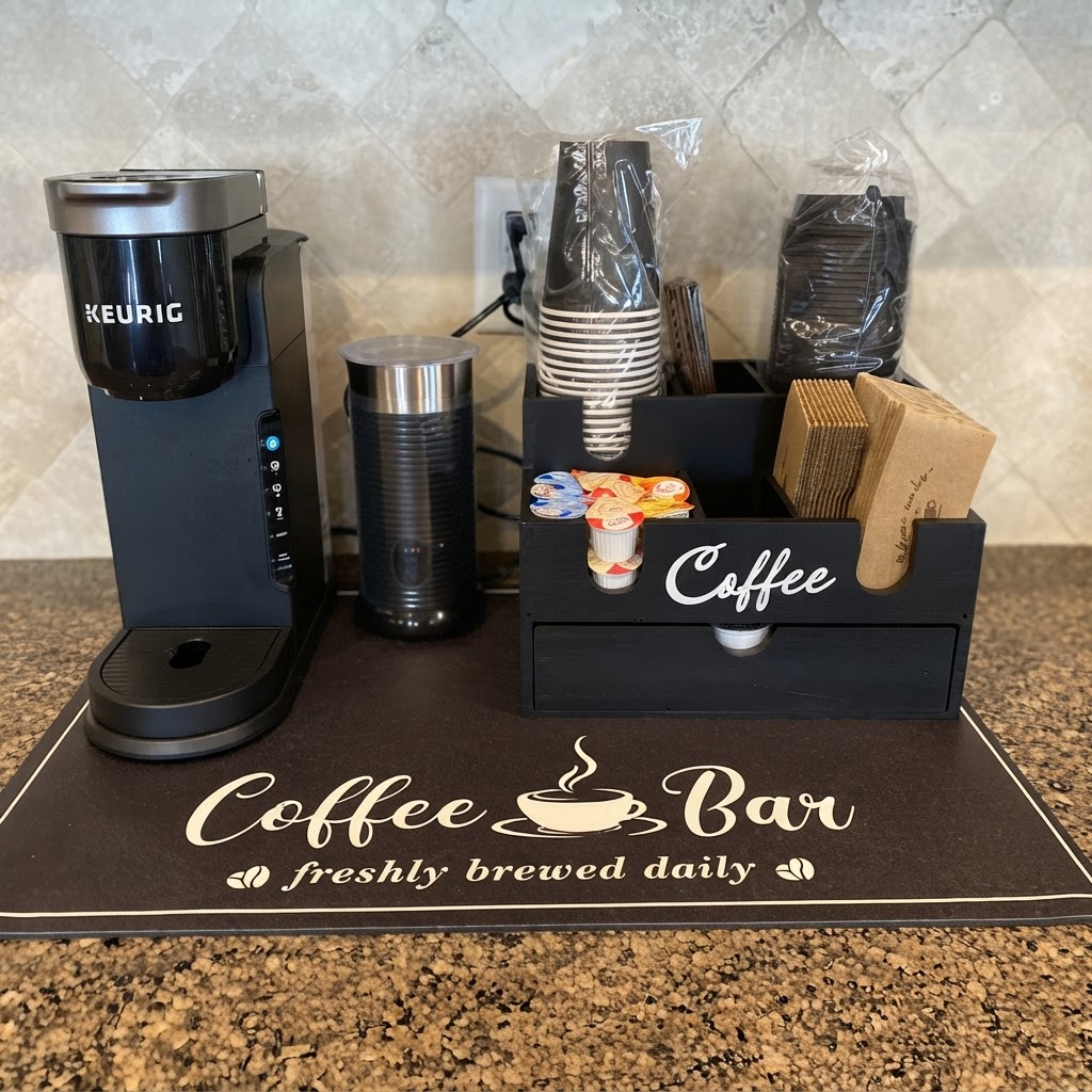 Coffee machine station