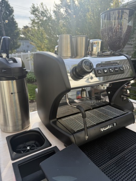 Guests connecting over coffee