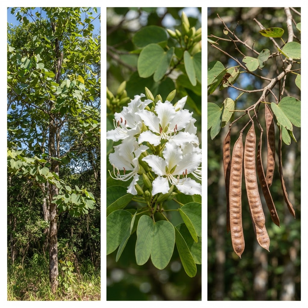 Pezuña de vaca: árbol o arbusto, flor y fruto