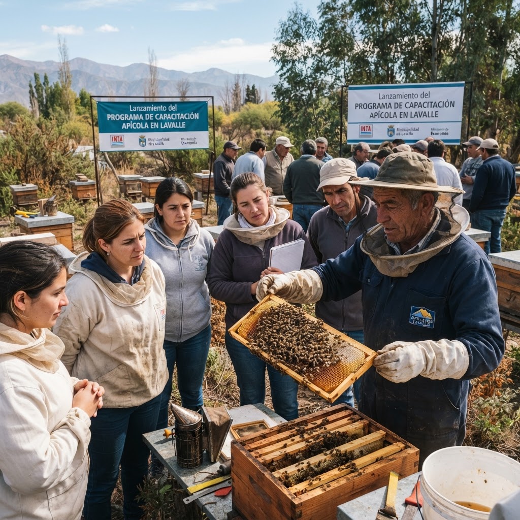 Lanzan programa de capacitación apícola en Lavalle