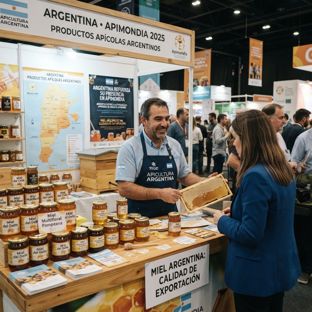 Argentina refuerza su presencia en Apimondia